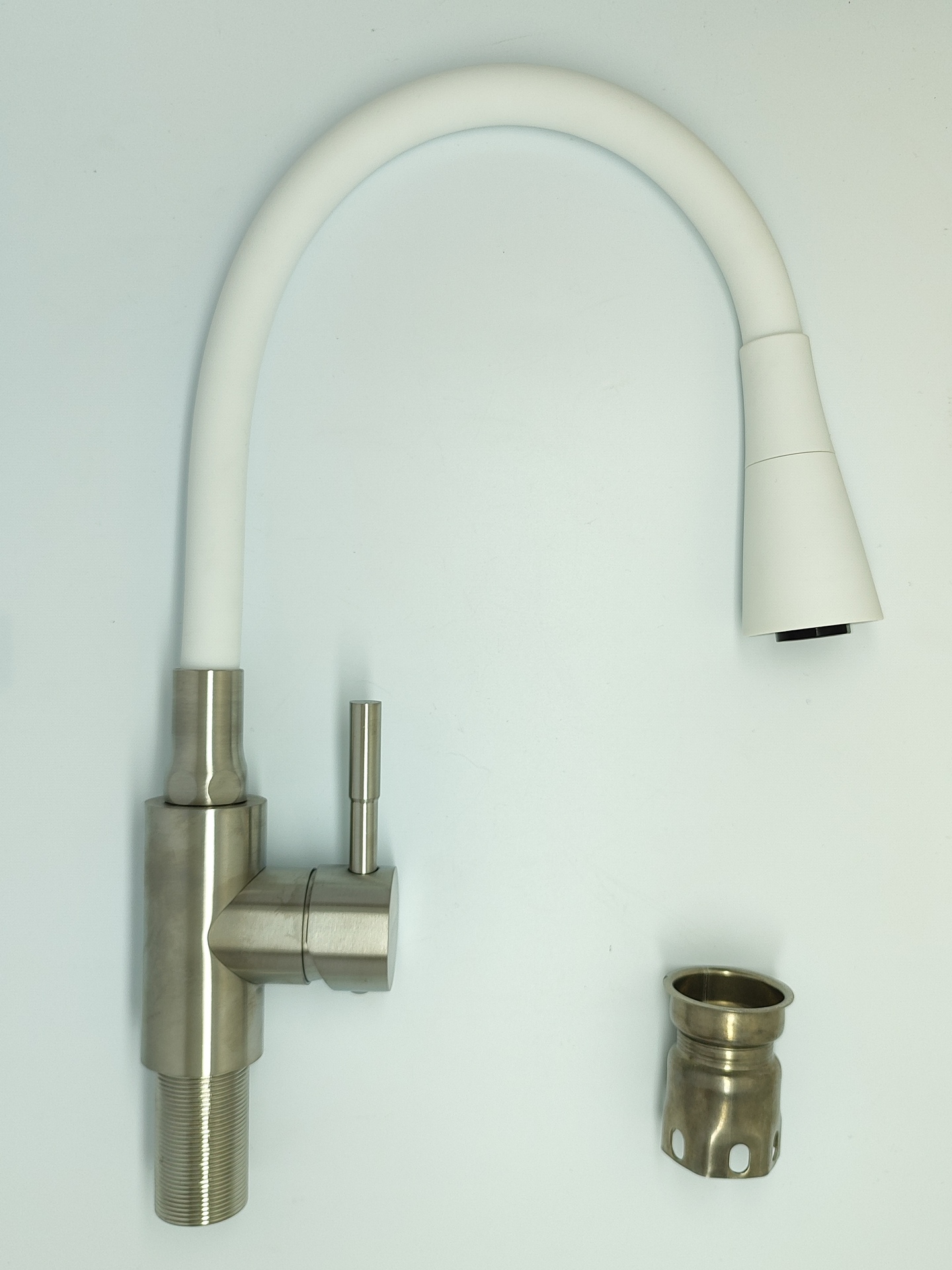LEDEME LM74199-3 Змішувач кухня,силік.біл,гол,НЕРЖ
