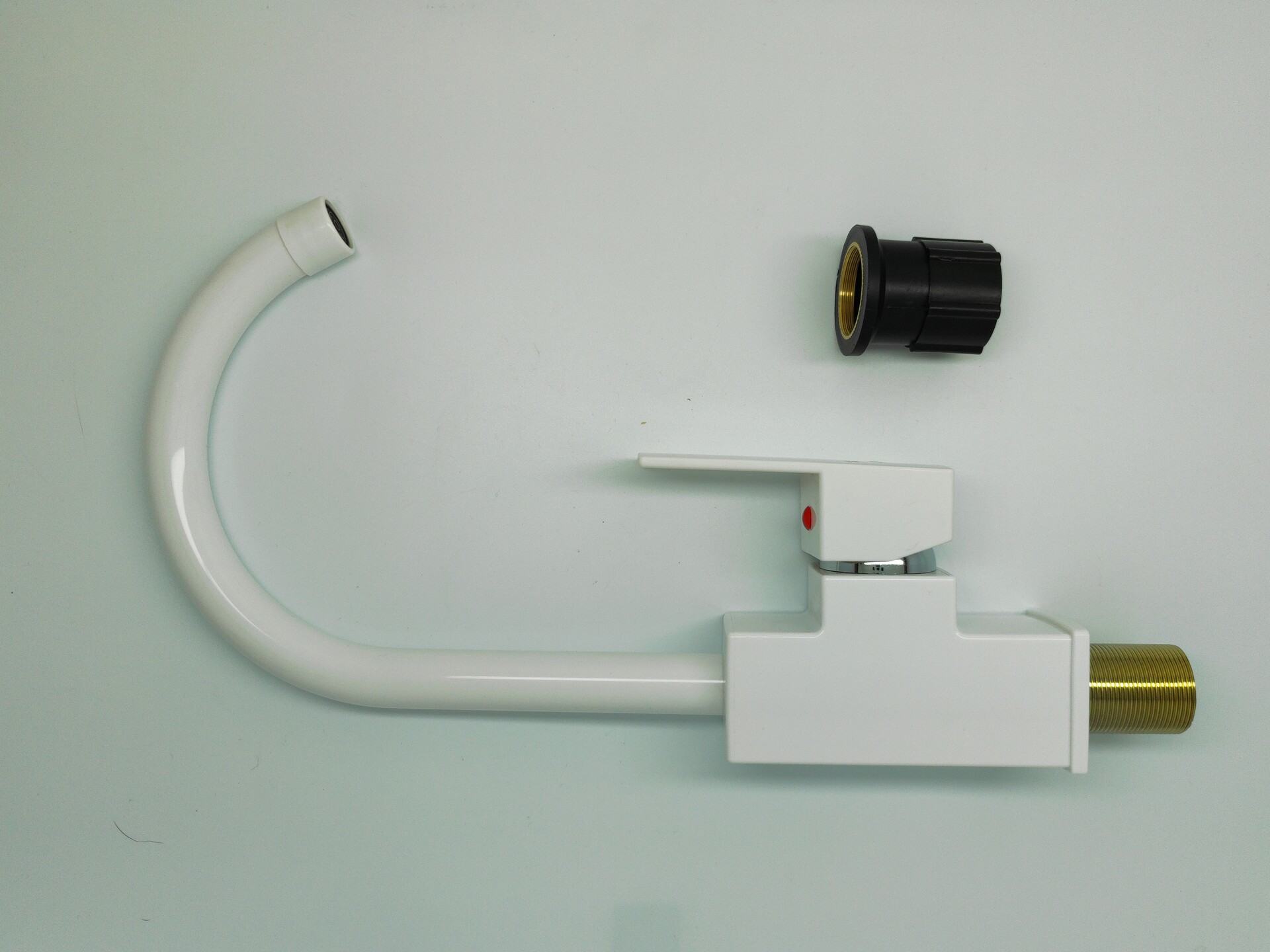 PLAMIX KUBUS-011 SET White Змішувач кухня, к35